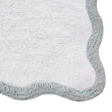 Wavy Cotton-Blend Bath Mat